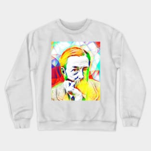 John Addington Symonds Colourful Portrait | John Addington Symonds Artwork 11 Crewneck Sweatshirt